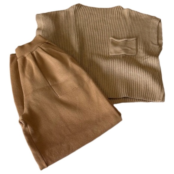 Tan Women's Pants and sweater set - Picture 3 of 6